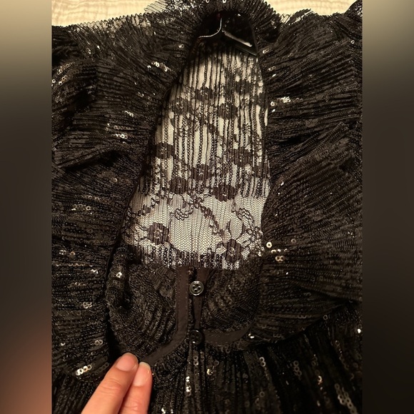 Maje Reville Sequin Lace Mini Dress - NWT - Size 38 (US 6) - Picture 9 of 15